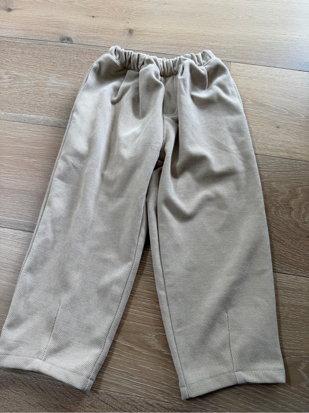 Zara Kids Elastic Waist Beige Pants